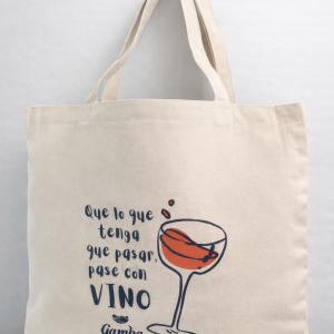 Bolso de lino con fuelle