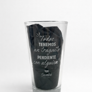 Vaso vermouthero con frase